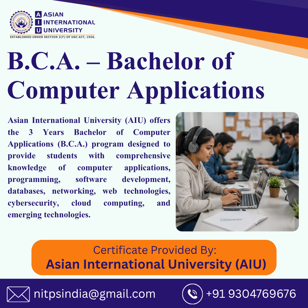 B.c.a. – Bachelor Of Computer Applications