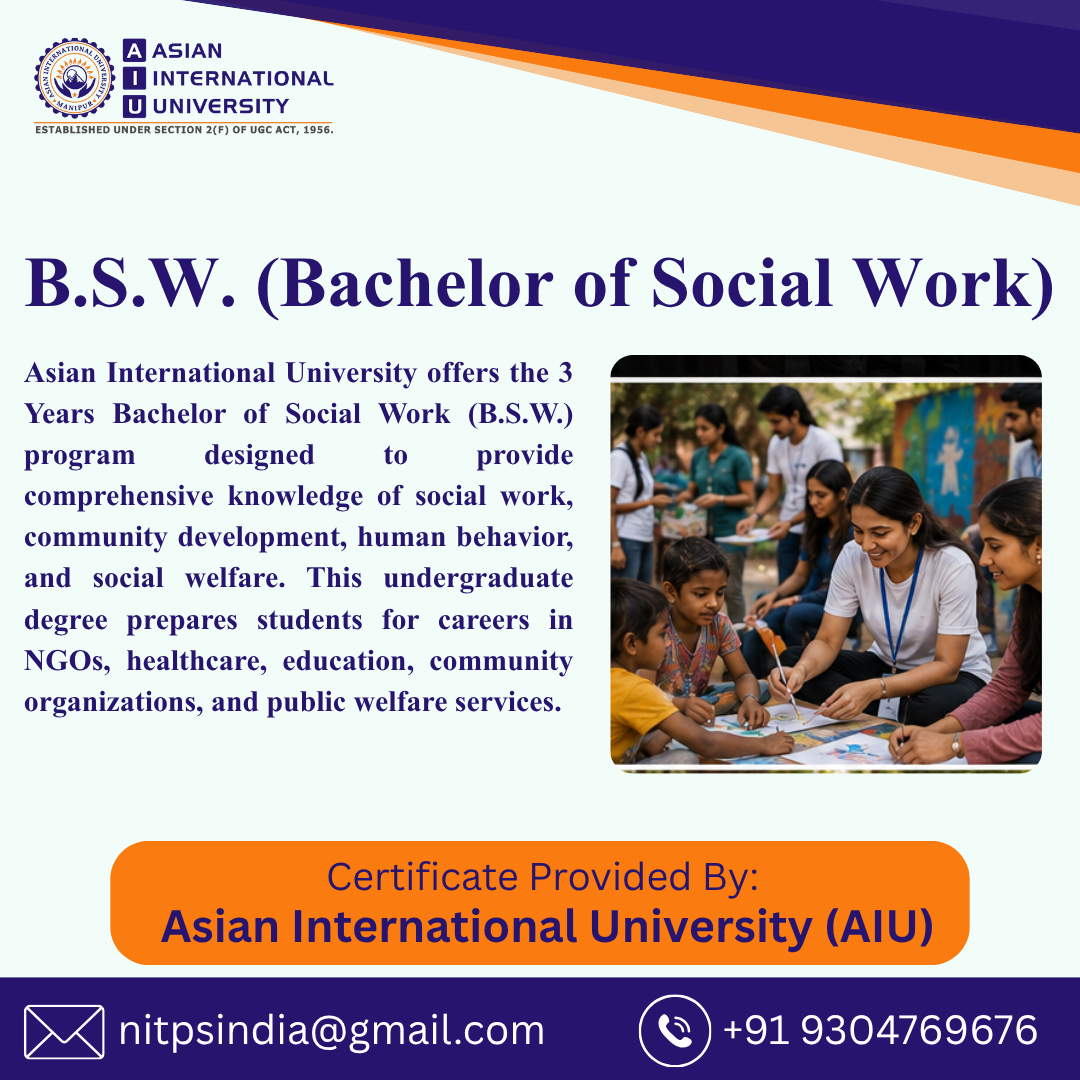 B.s.w. (Bachelor Of Social Work)