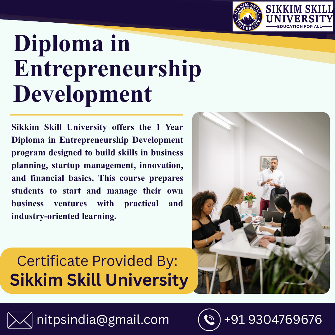 Diploma In Entrepreneurship Development
