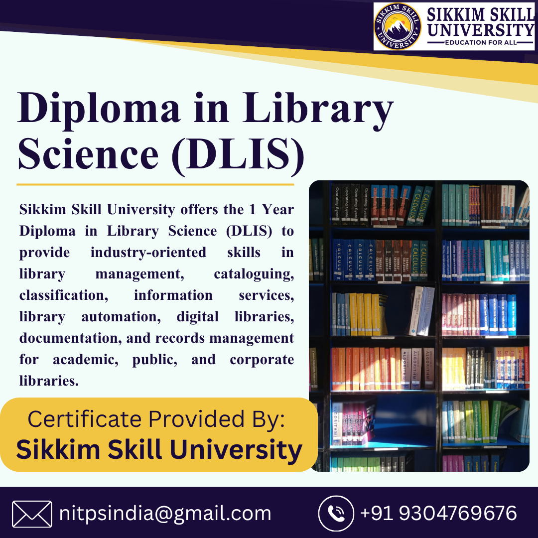 Diploma In Library Science (Dlis)