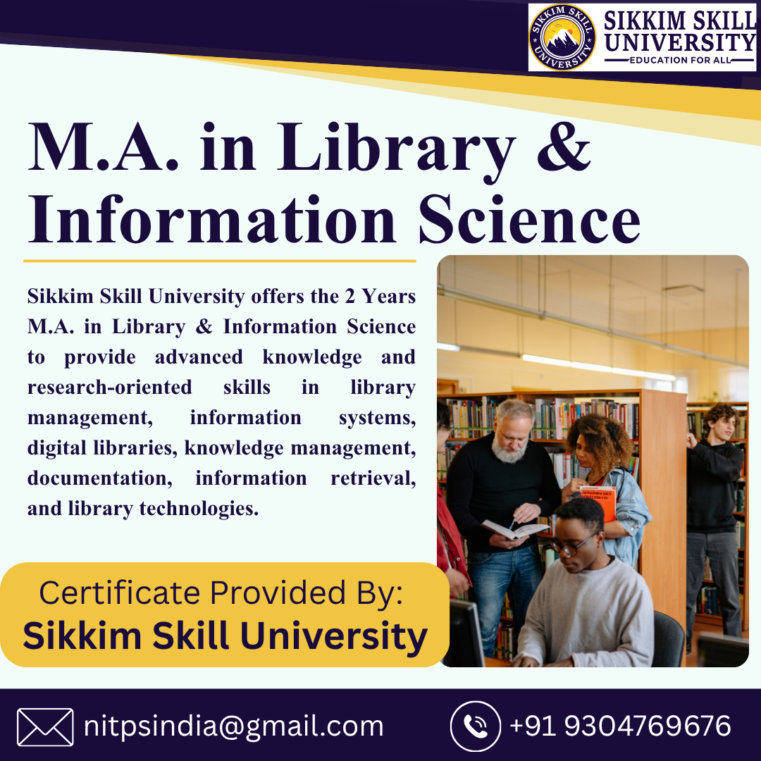 M.a. In Library & Information Science