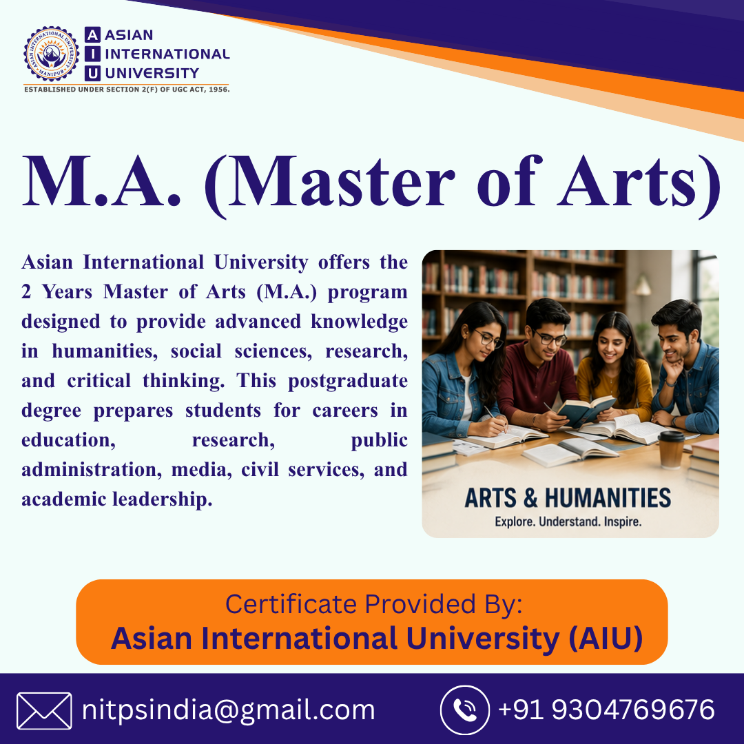 M.a. (Master Of Arts)
