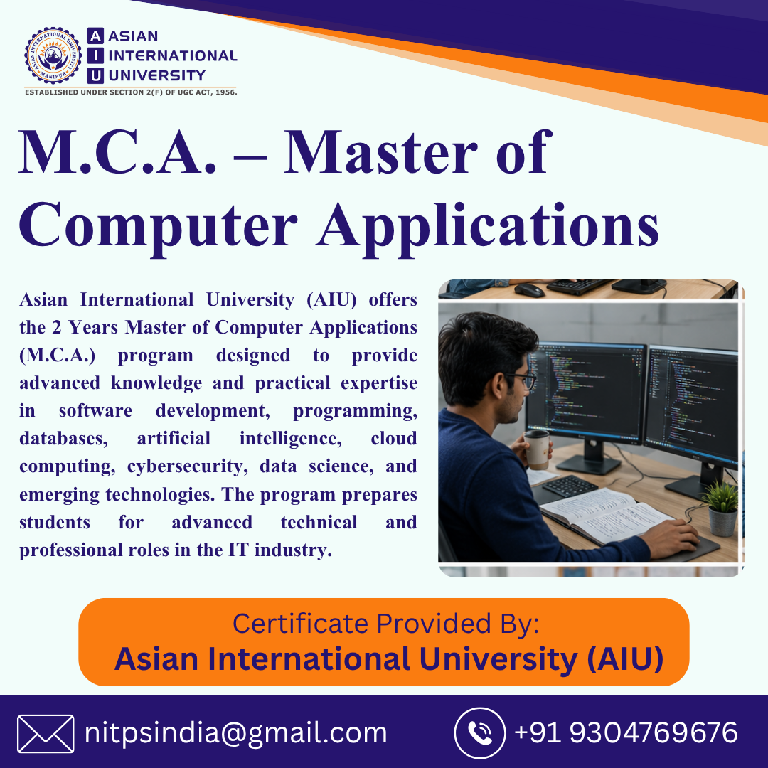 M.c.a. – Master Of Computer Applications