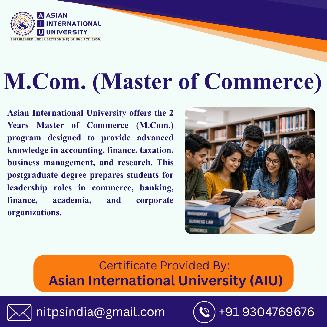M.com. (Master Of Commerce)