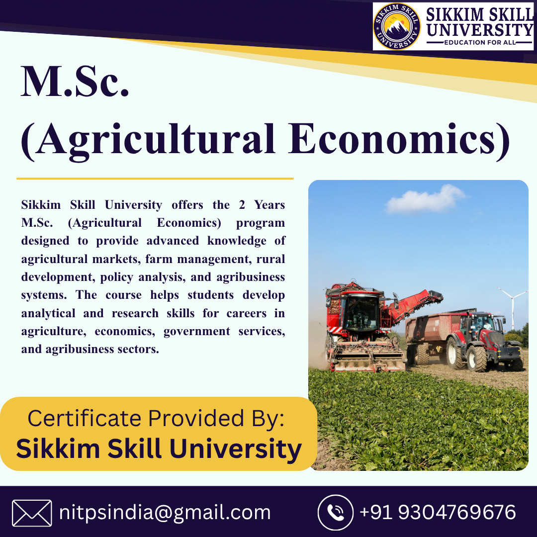 M.sc. (Agricultural Economics)