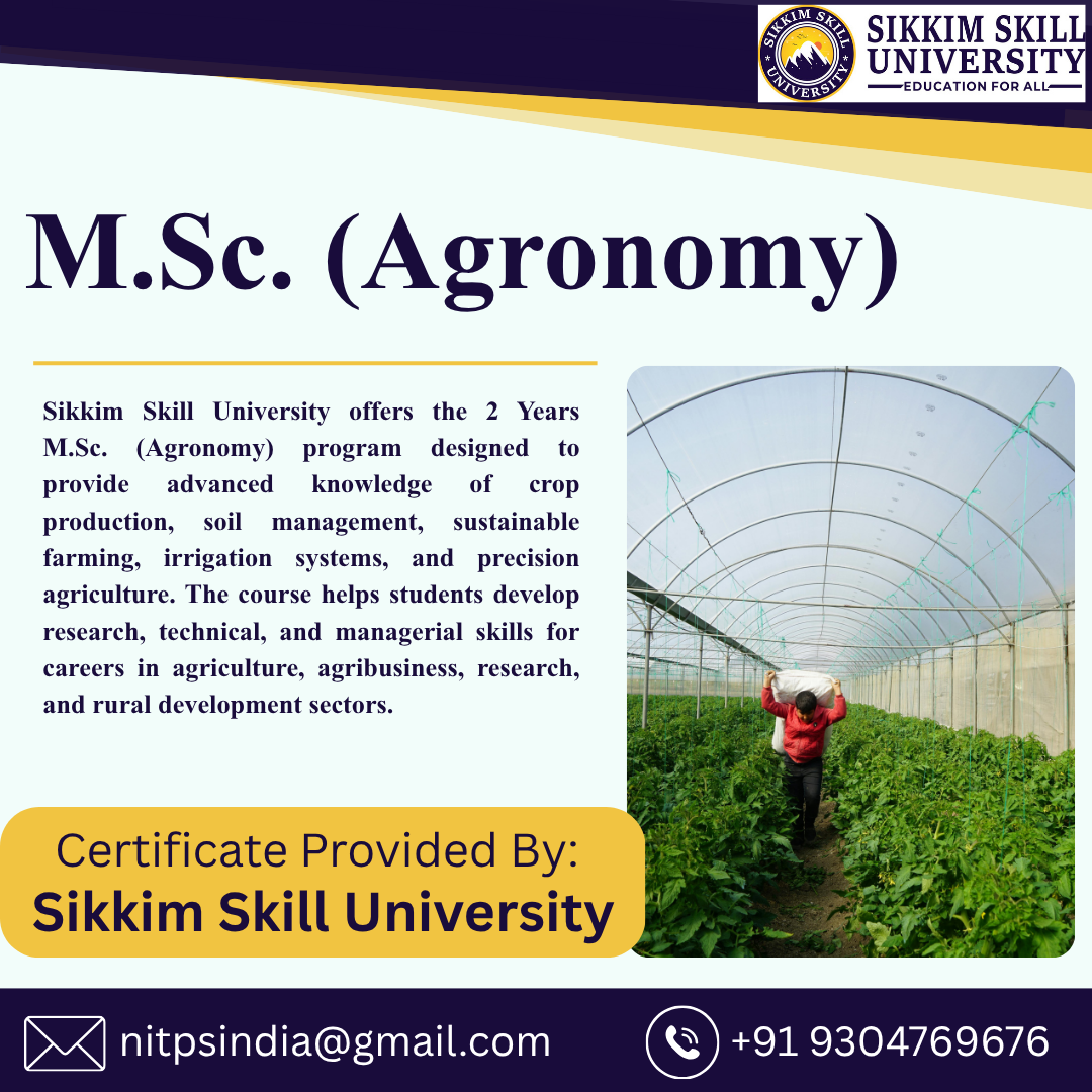 M.sc. (Agronomy)