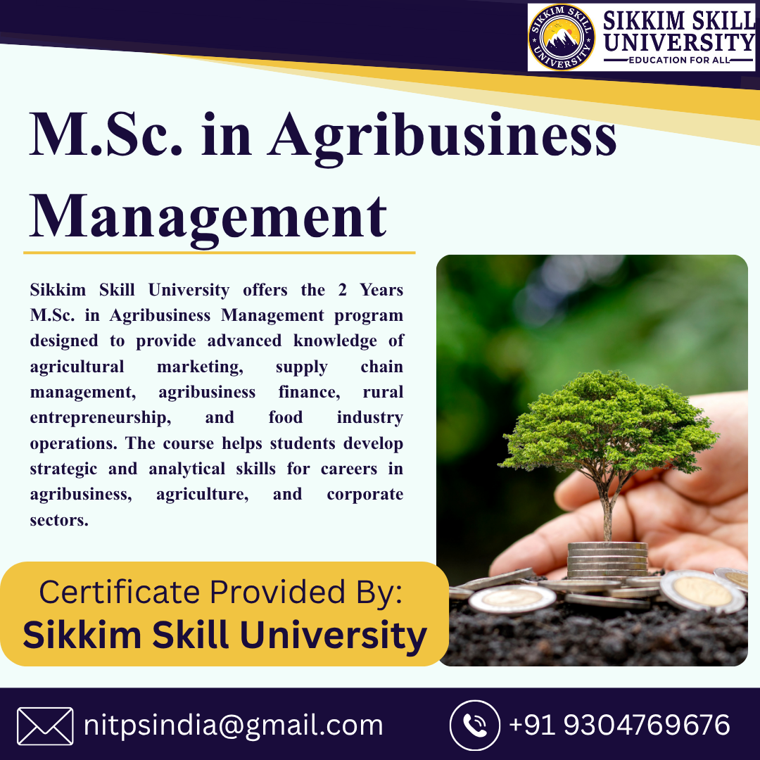 M.sc. In Agribusiness Management