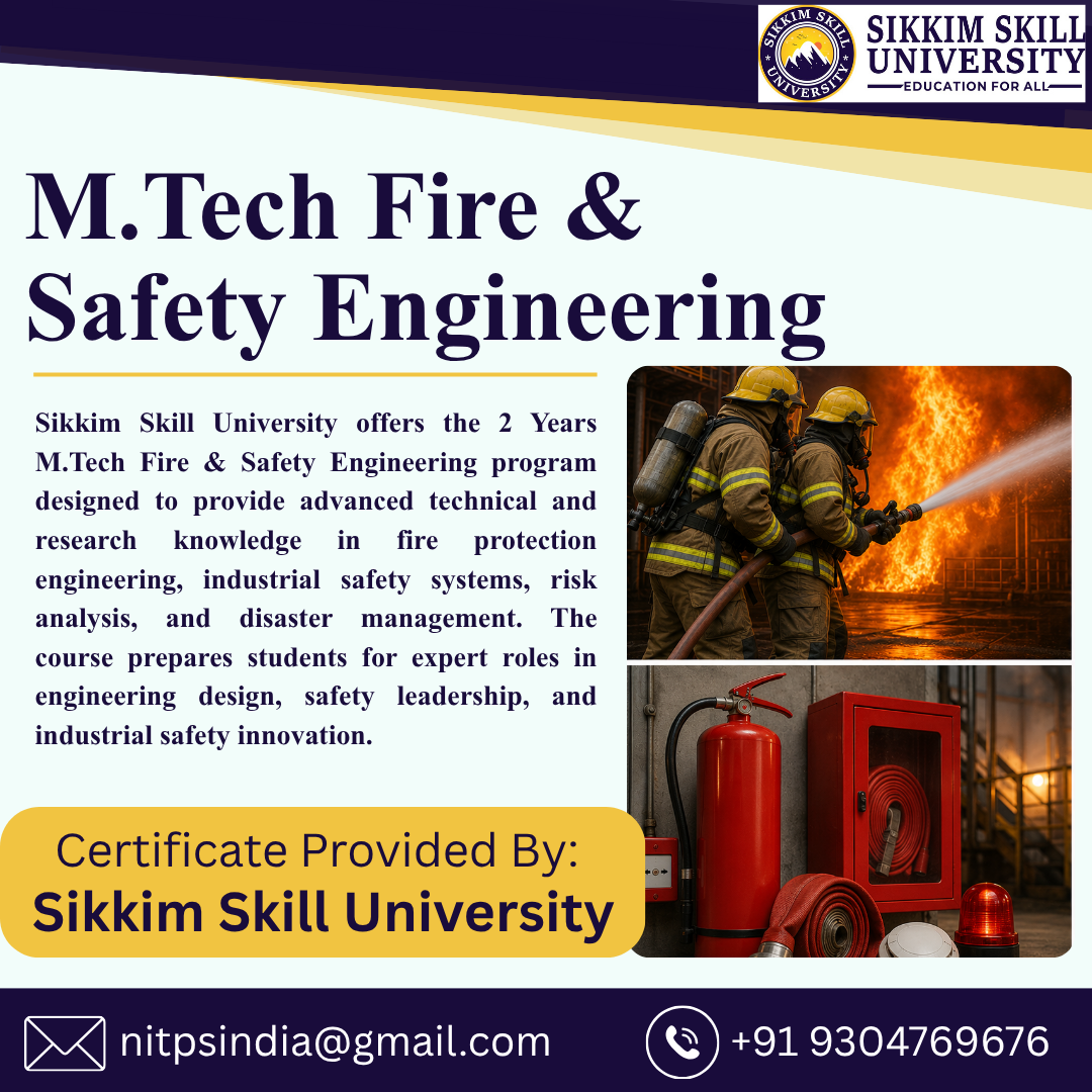 M.tech Fire & Safety Engineering