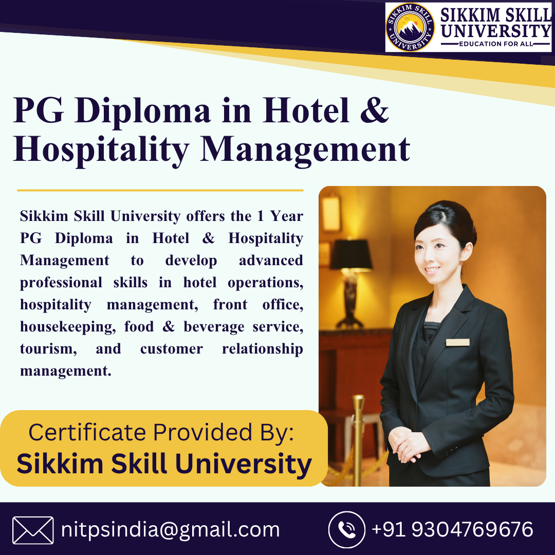 Pg Diploma In Hotel & Hospitality Management
