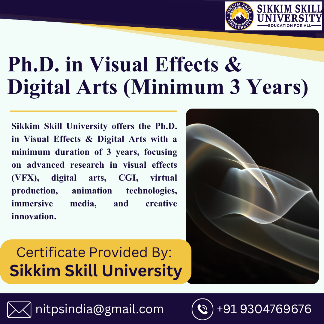 Visual Effects & Digital Arts (Minimum 3 Years)