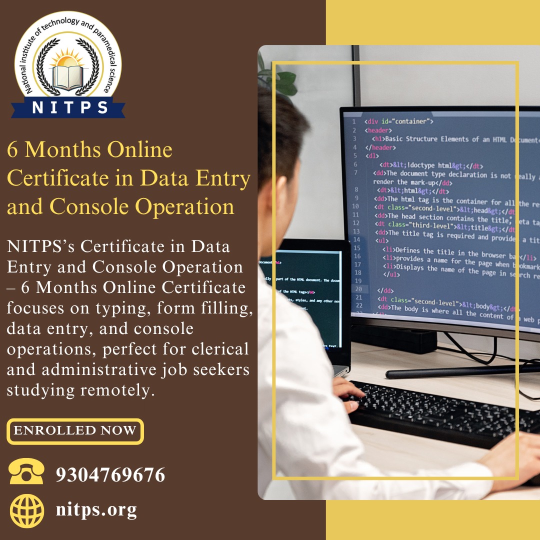 Data entry and console operation