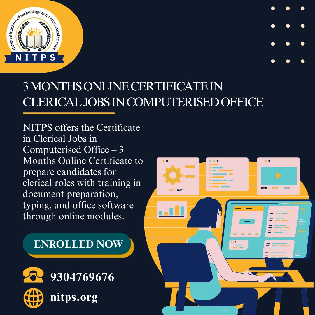 Clerical jobs in computerised office