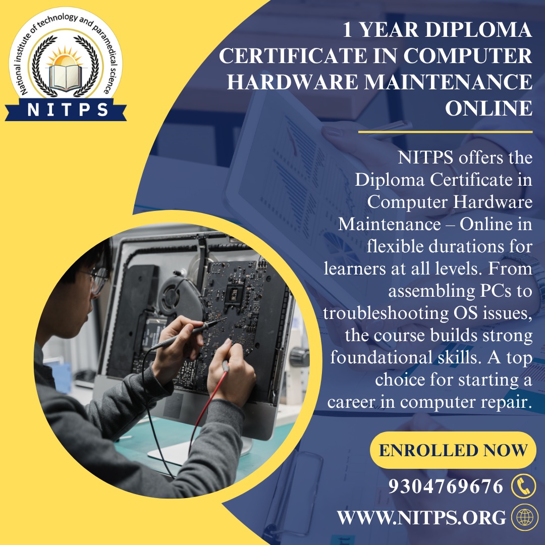 Diploma in computer hardware maintenance networking