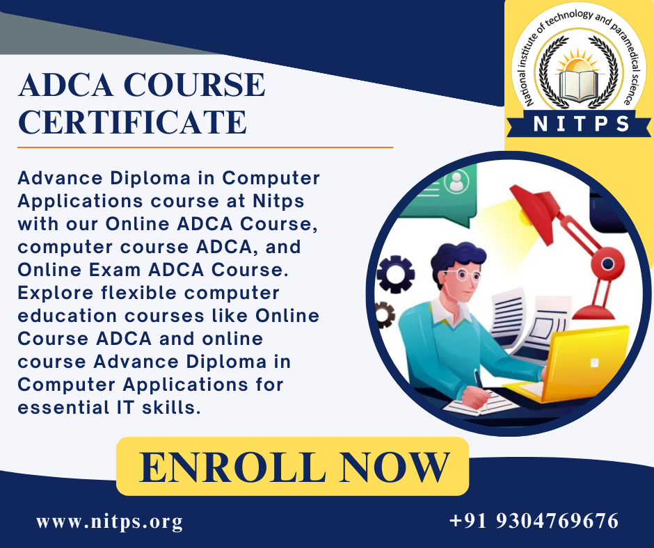 Adca-Advanced Diploma In Computer Applications