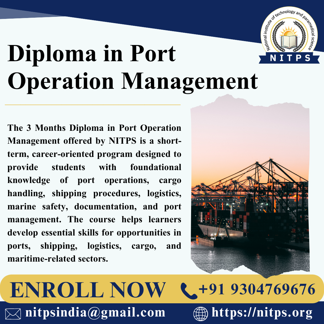 Diploma In Port Operation Management